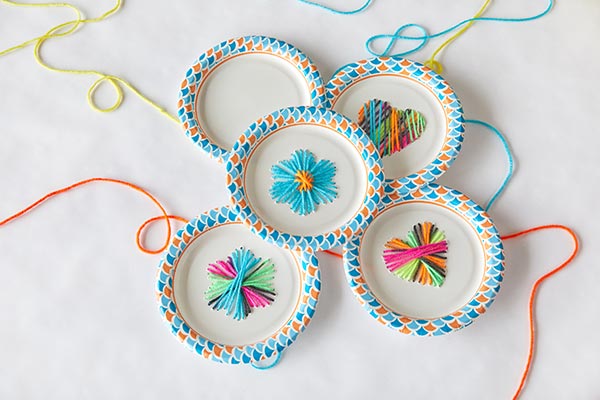Paper Plate Weaving